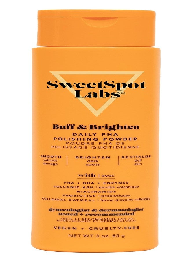 SweetSpot Labs Buff & Brighten PHA Powder Exfoliator, Target Ingrown Hair + Strawberry Legs, 3 oz - Image 1